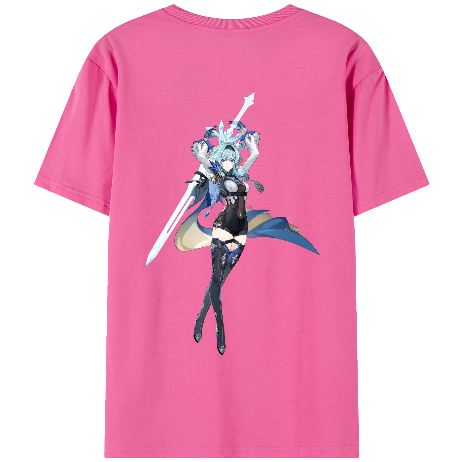 げんし神 优菈 ゆうら genshin Yūra レディース半袖Tシャツ(バックプリント)